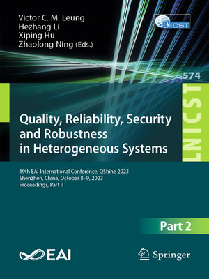 cover image of Quality, Reliability, Security and Robustness in Heterogeneous Systems